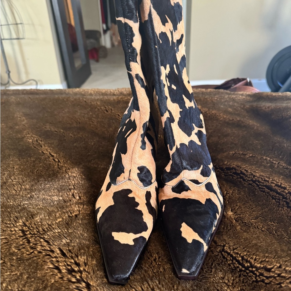 Pony hair booties